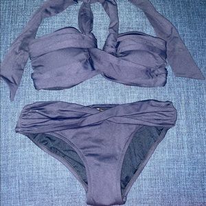 Navy Blue Seafolly Bikini Set with versatile Top.